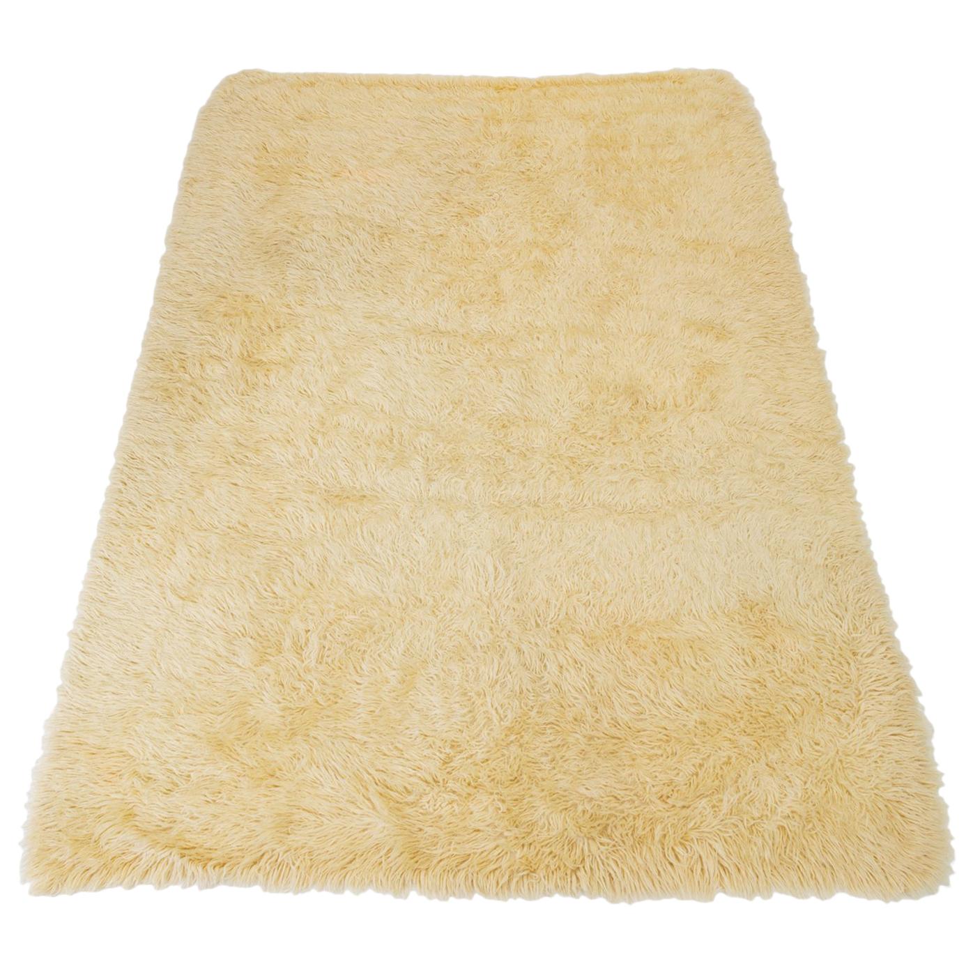 Large 1970s Flokati Area Rug at 1stDibs