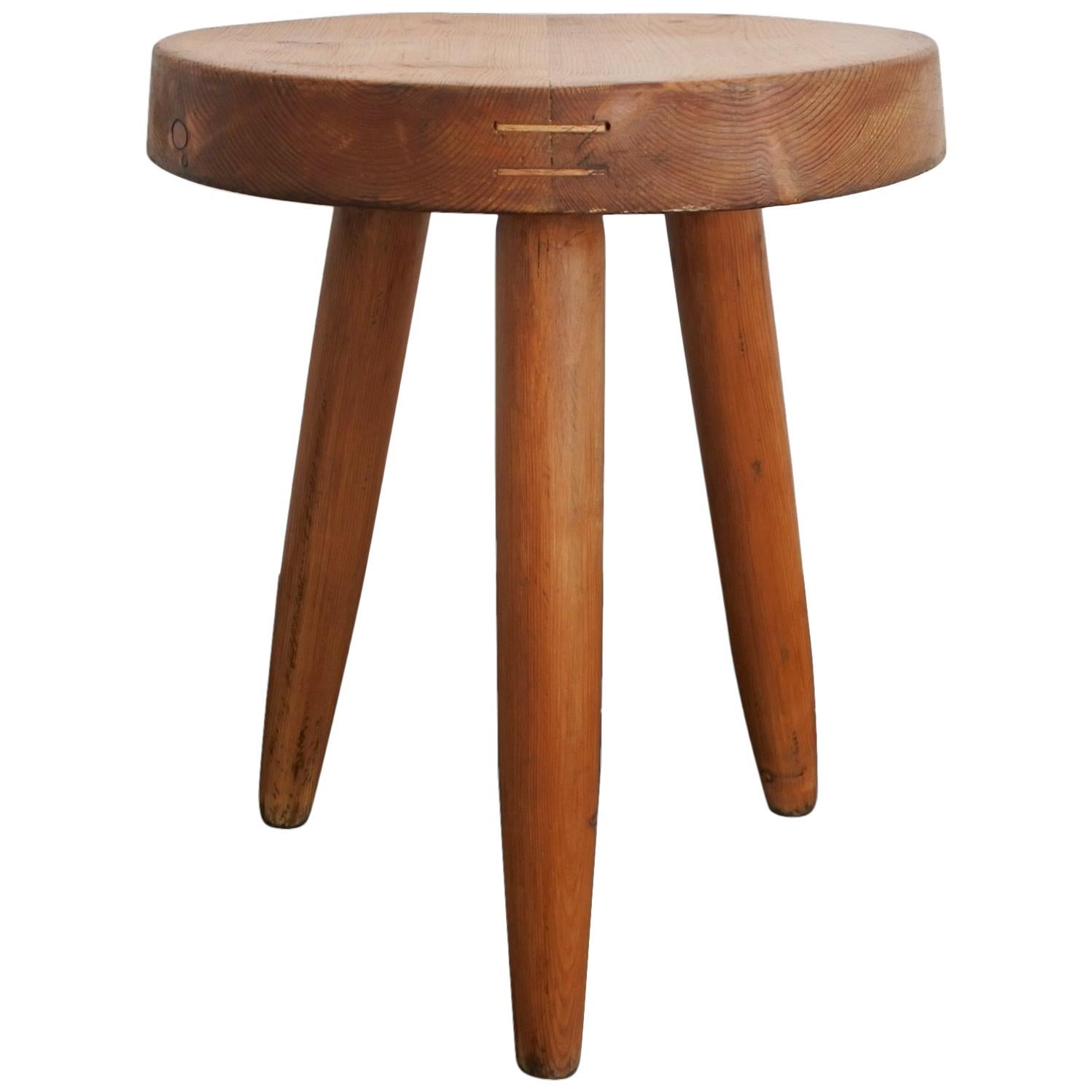 Charlotte Perriand Early Wood Stool Edited by Georges Blanchon