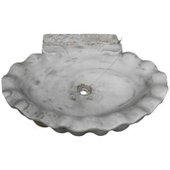 Antique 19th Century White Marble Sink