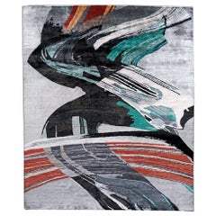 Contemporary Rug, "Morphologies03", Designed by Nino Mustica for Artep, in Stock