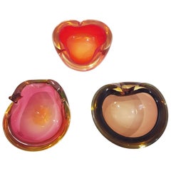Murano Glass "Sommerso" Bowls