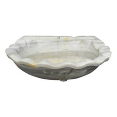 Antique 19th Century White Marble Sink
