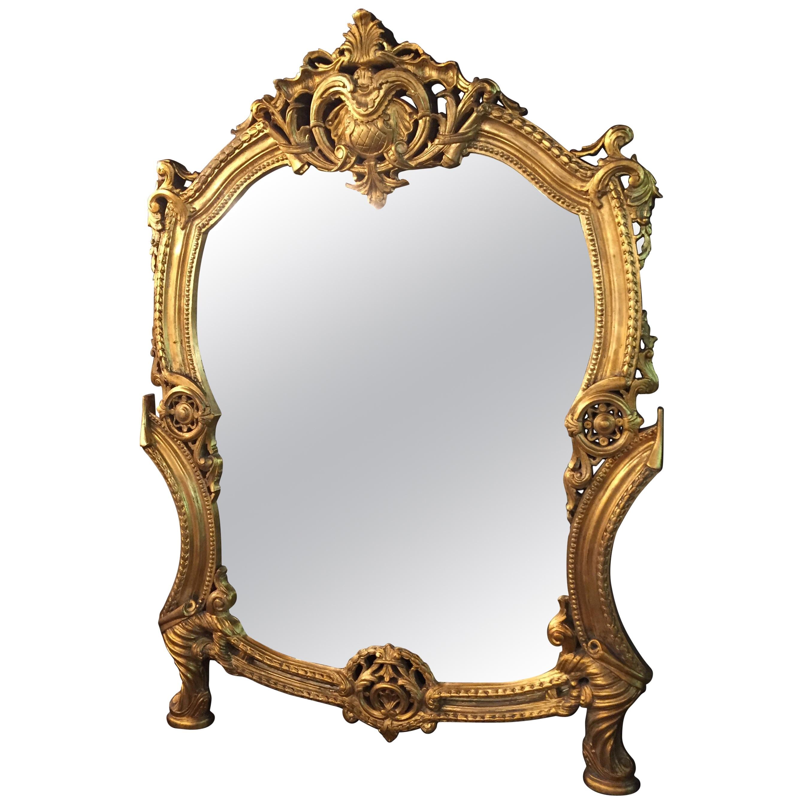 20th Century Rococo Wall-Mirror