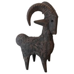 Goat Ceramic Signed by Dominique Pouchain