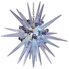 Exceptional Glass Sputnik Chandelier, Murano