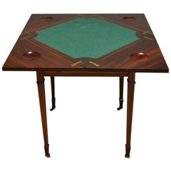 Edwardian Mahogany Antique Envelope Card Table