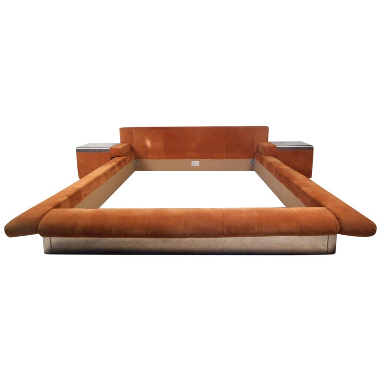 Contemporary Modern Roche Bobois Queen Size Bed Frame at 1stDibs | 70s bed  frame, 70s style bed frame, vintage 70s bed frame