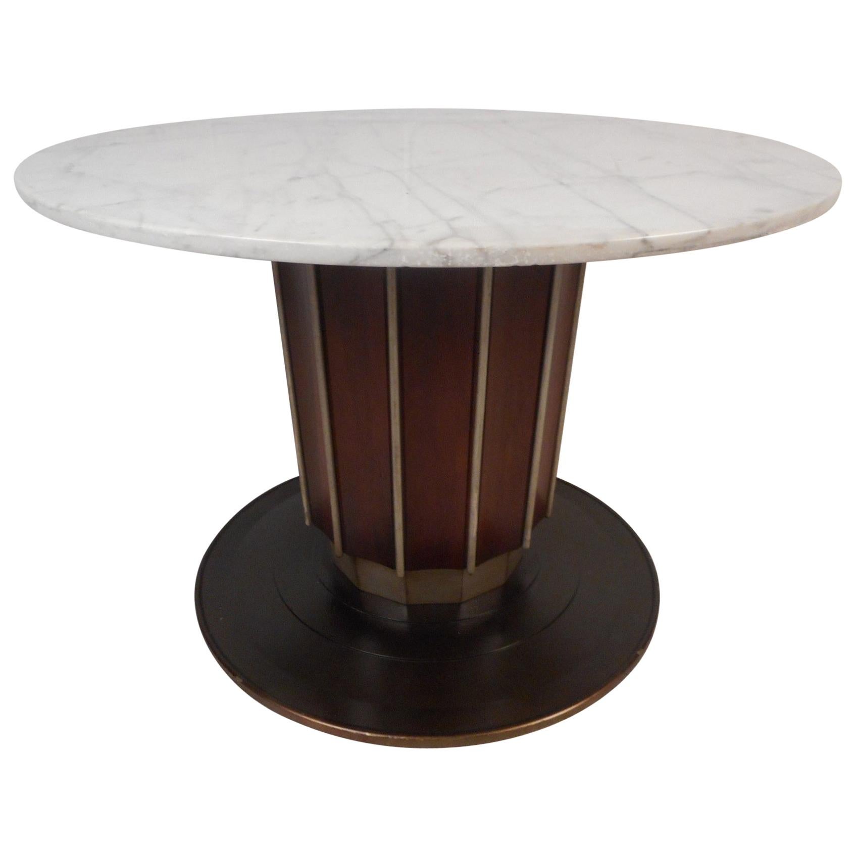 Impressive Vintage Italian Marble-Top Dining Table