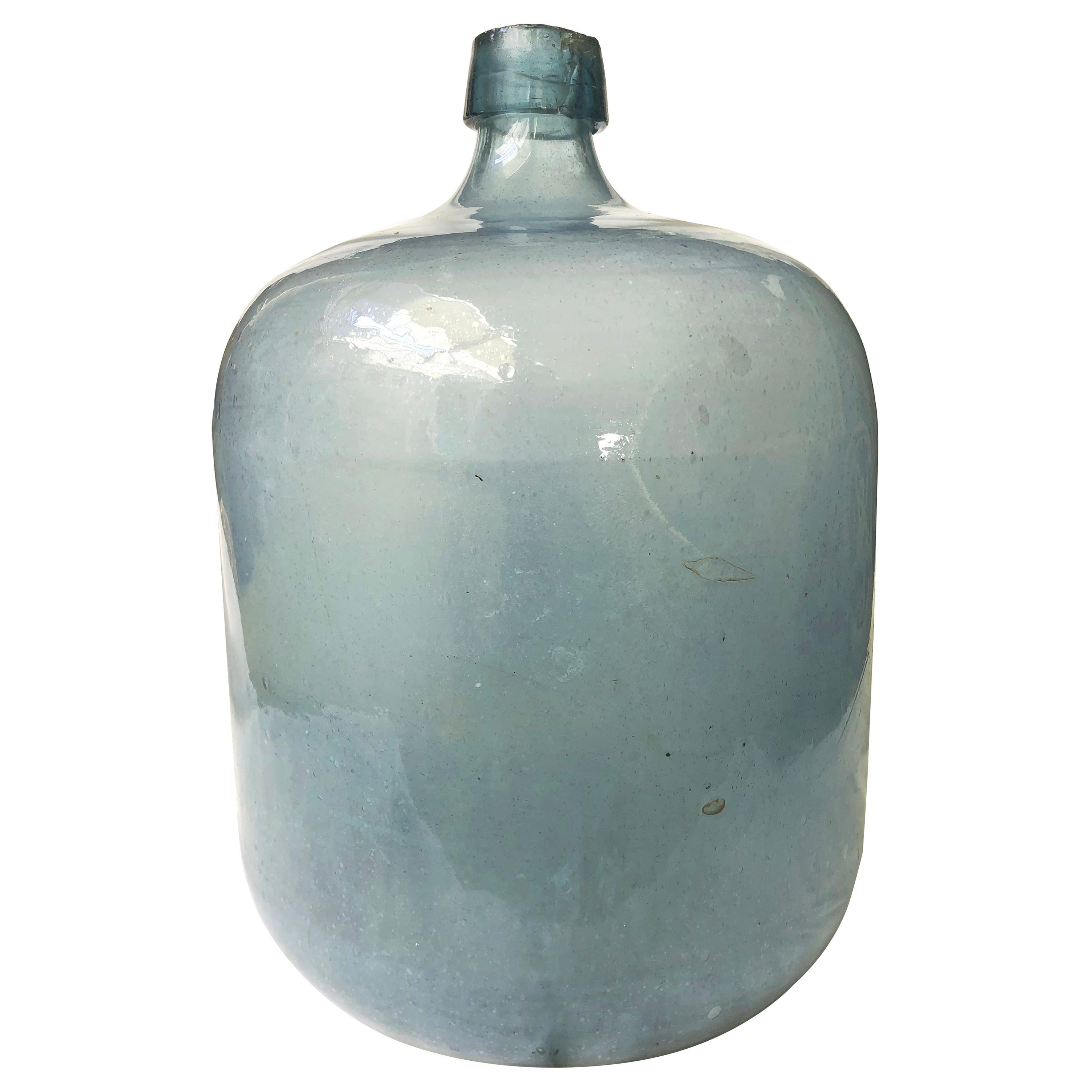 Early 20th Century Mexican Tequila Glass Carboy