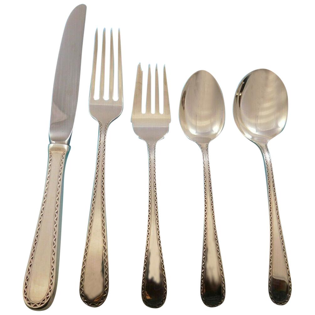 Winslow by Kirk Stieff Sterling Silver Flatware Set for 8 Service 44 Pieces For Sale