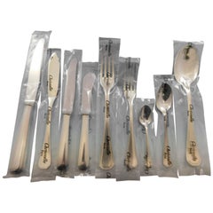 America by Christofle France Silver Plate Flatware Set for 8 Dinner 74 Pcs New