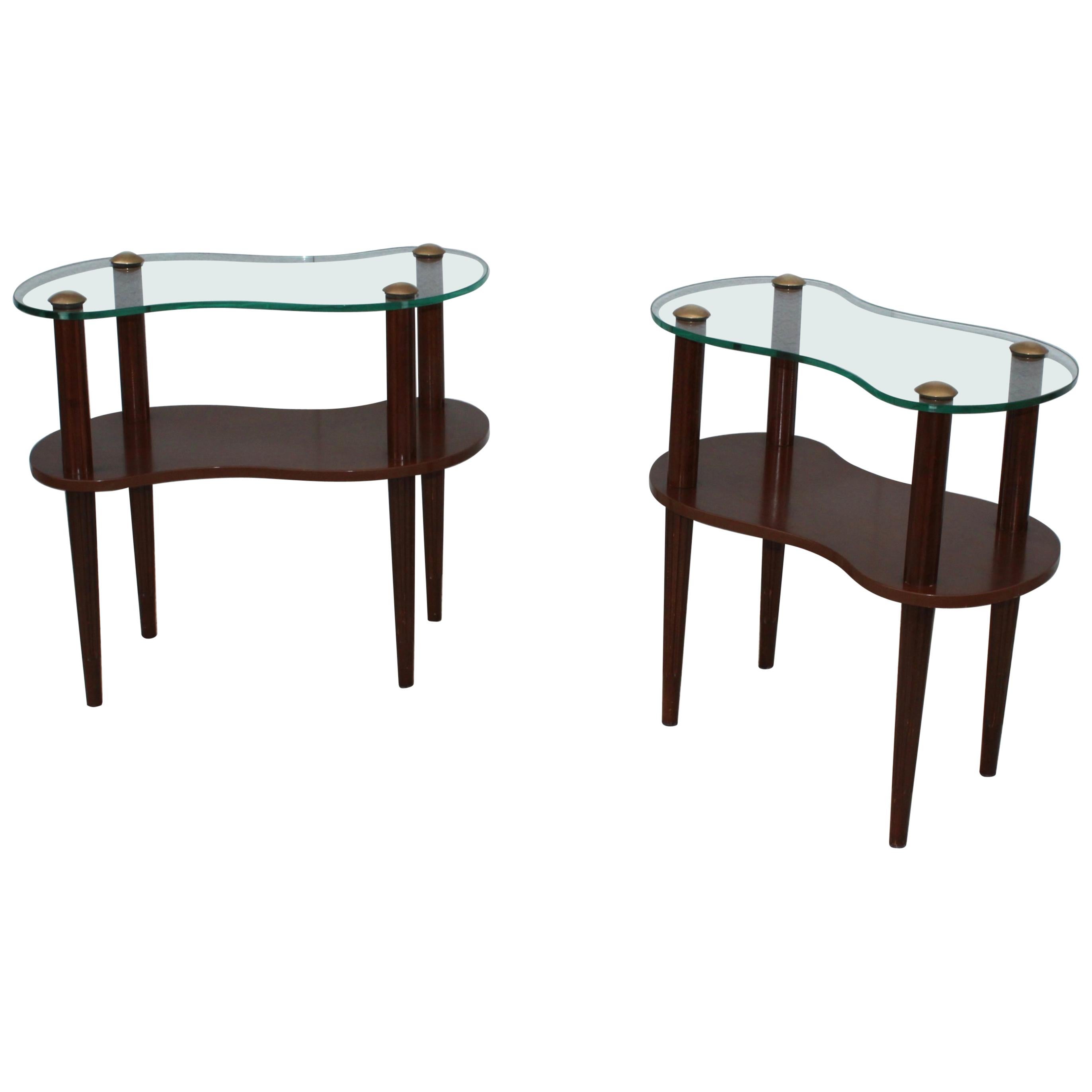 Gilbert Rohde Two-Tier Cloud End Tables