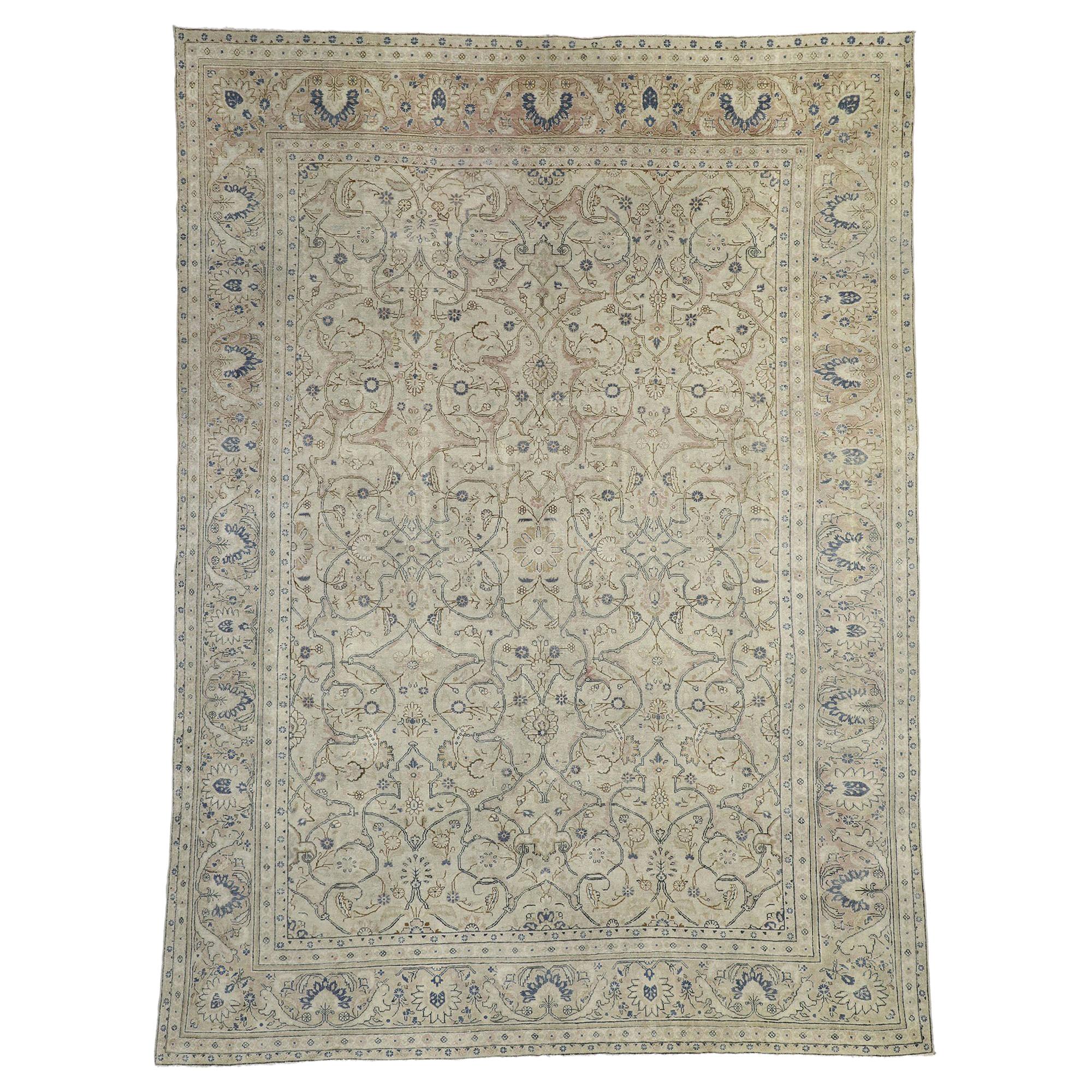 Antique Persian Malayer Rug with Dutch Renaissance and European Style For Sale