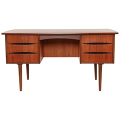 Danish Modern Arne Vodder Style Teak Desk, 1960s