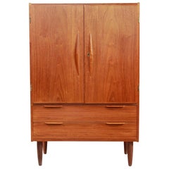 Teak Danish Design Highboard TV Cabinet