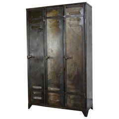 Antique Early 20th Century Industrial Lockers by Ateliers Marcadet Paris