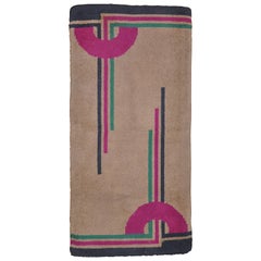 Arts & Crafts Modernism Art Deco Rug Carpet Geometric Purple Navy