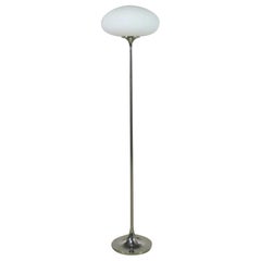 Mid-Century Modern Mushroom Floor Lamp in Chrome by the Laurel Lamp Company