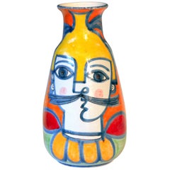 DeSimone Italian Pottery Vase Picasso Cubist Style Vintage
