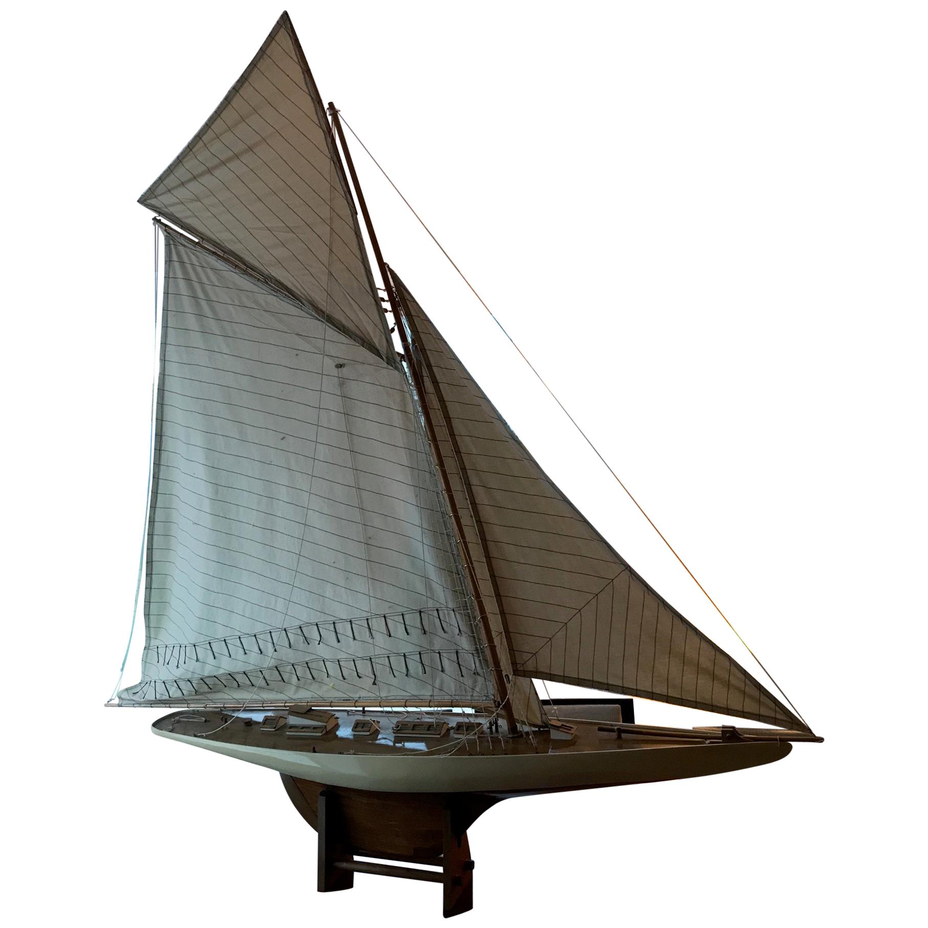 Model Sailboat of Impressive Stature and Workmanship For Sale