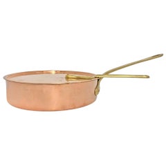 Vintage Mid-20th Century American Copper Sauté Pan by 