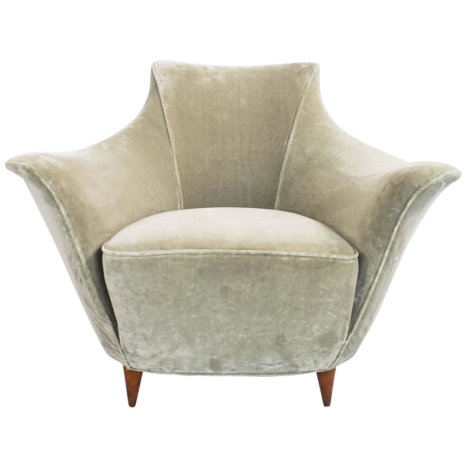 Dolphine Armchair, Italy, 1950 For Sale