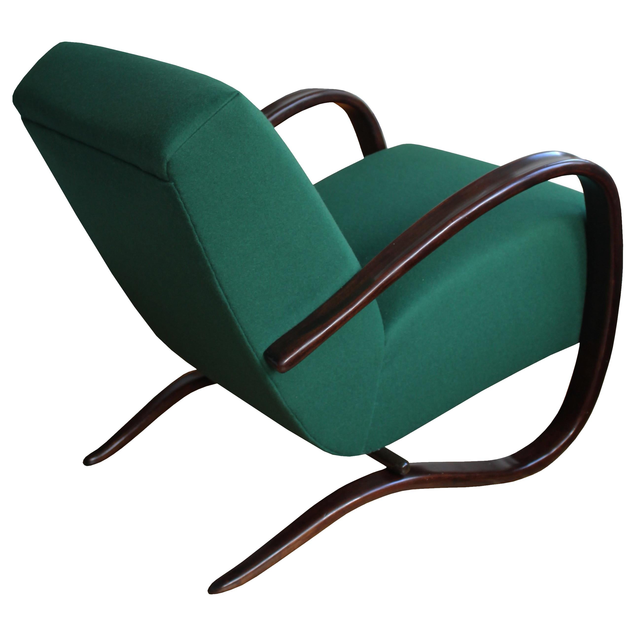 1930s Czech H269 Armchair by Jindrich Halabala for UP Brno For Sale