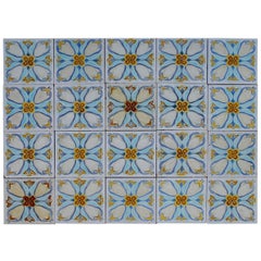 20 Art Deco Relief Tiles by Gilliot , 1930