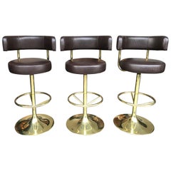 Set of Three Börge Johansson “Jupiter” Bar Stools