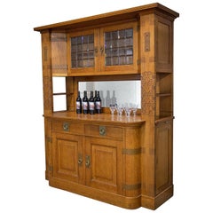 Antique Wine Cabinet Art Deco Amsterdam School, 1930