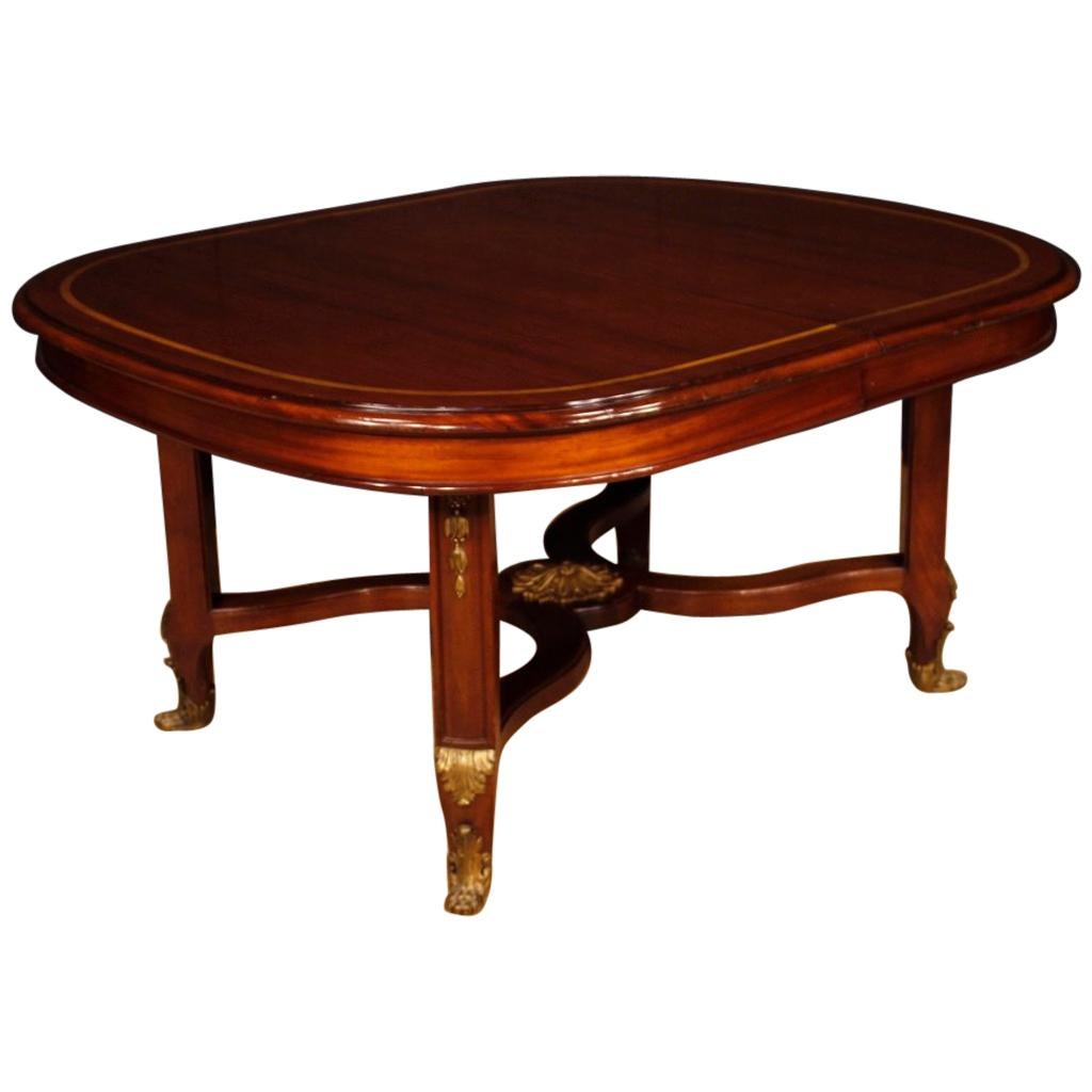 20th Century Wood French Dining Leaf Table, 1920