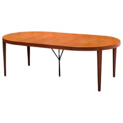 Teak Extendable Dining Table by Severin Hansen for Haslev Møbelsnedkeri, Denmark