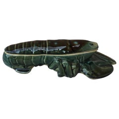 Zuppiera di aragosta in maiolica, 1950 circa