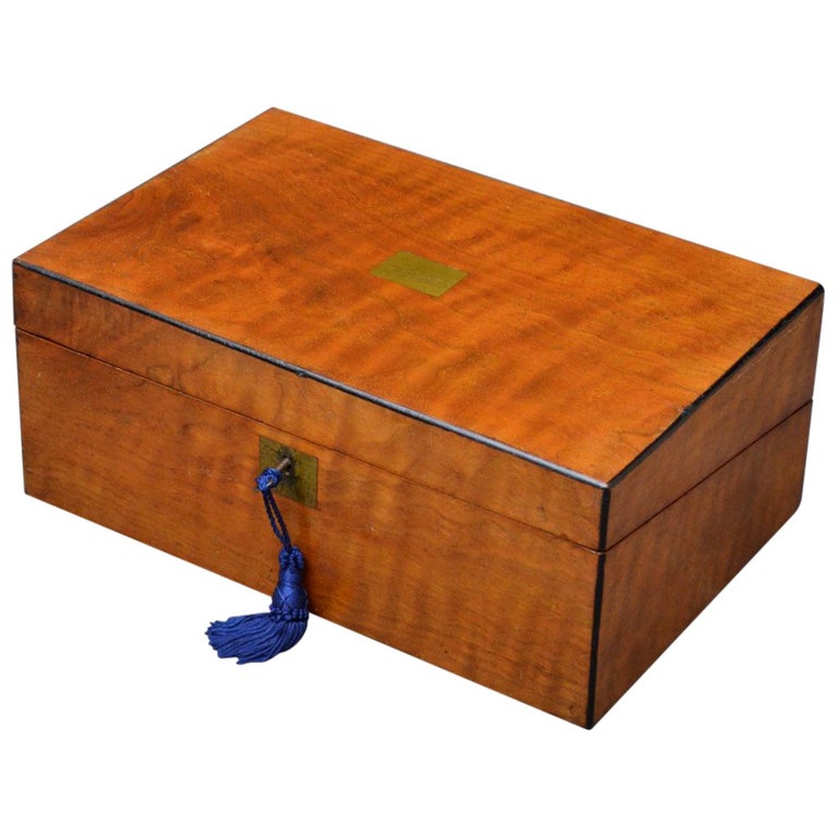 Victorian Walnut Writing Slope at 1stDibs