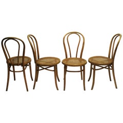 Antique Thonet No. 18 Dining Chairs, 1920s, Set of 4