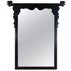 Retro Chin Hua Ebonized Mirror by Raymond K. Sobota for Century Furniture