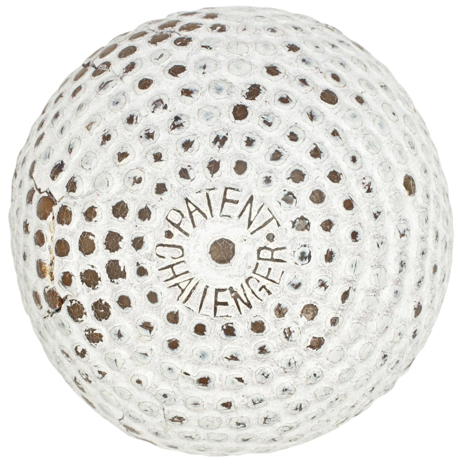 Antique Golf Ball Bramble Pattern Challenger Patent