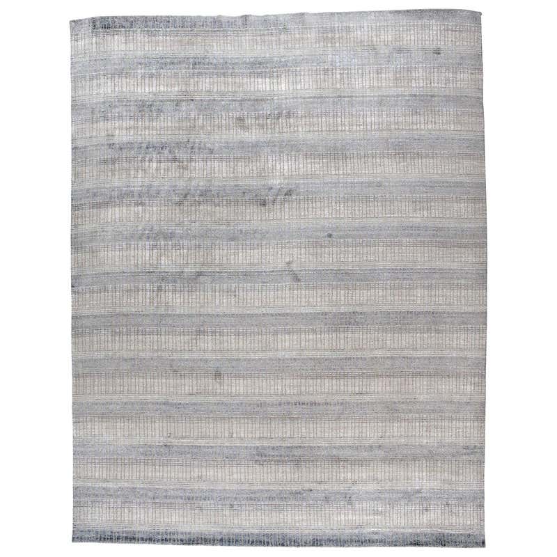 Contemporary Beach Style Area Rug with Grid Pattern and Coastal Living ...