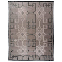 Tapis à motifs géométriques contemporain