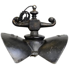 Antique Cast Aluminium Pendant Lights by GEC, circa 1910