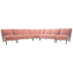 Extremely rare huge sofa set by Norman Bel Geddes from the 1950s, USA
