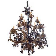 Fine French Bronze Chandelier