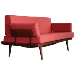 Danish Minerva Sofa or Daybed in Teak by Peter Hvidt and Orla Mølgaard-Nielsen