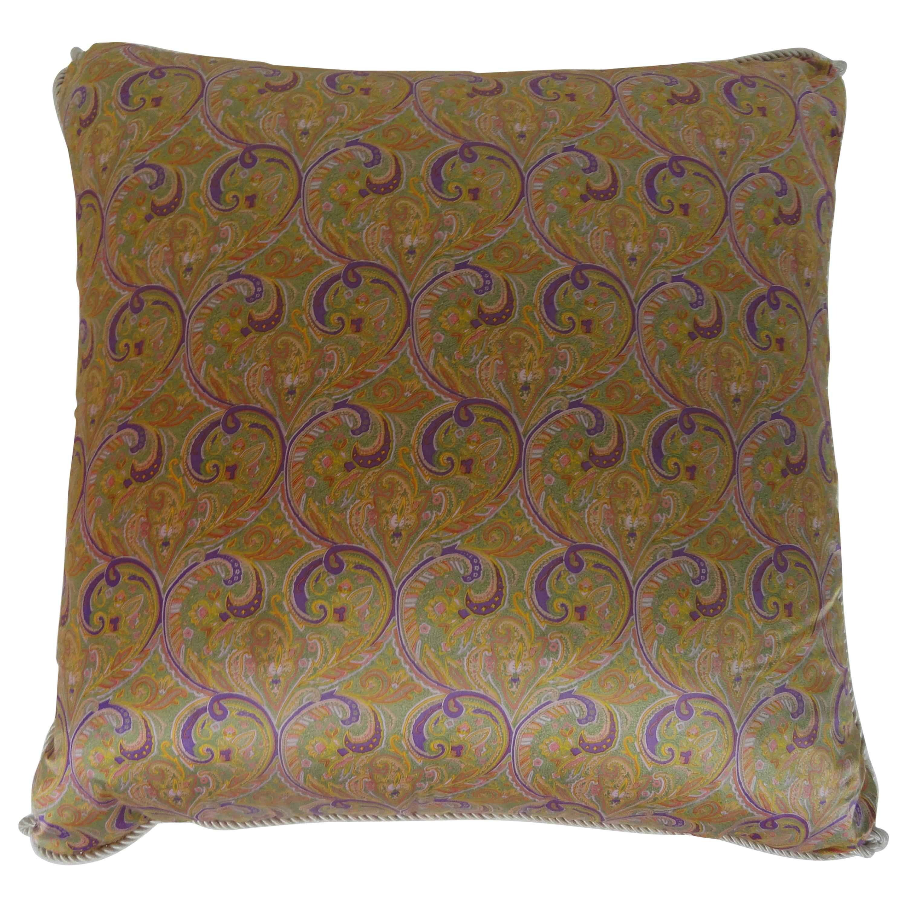 French Silk Pillow Down Filled For Sale