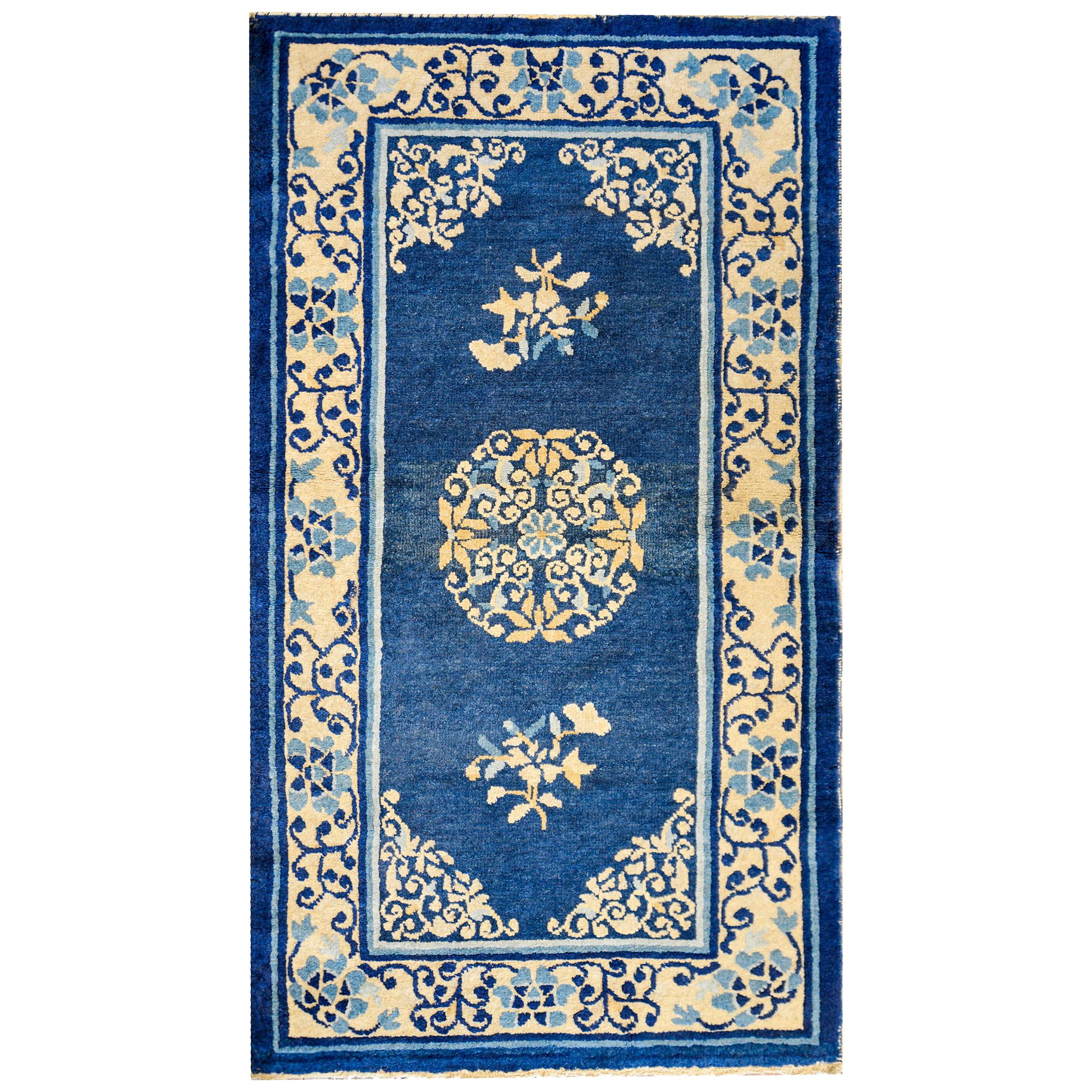 19th Century Chinese Peking Rug For Sale