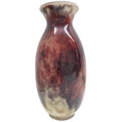 German Pottery Vase Ox Blood Glaze WMF Germany Vintage, 1930s