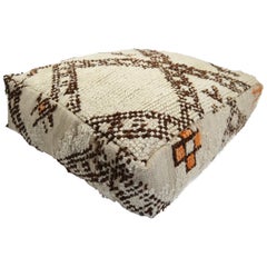 Pouf from Morocco Natural Floor Cushion Moroccan Ottoman