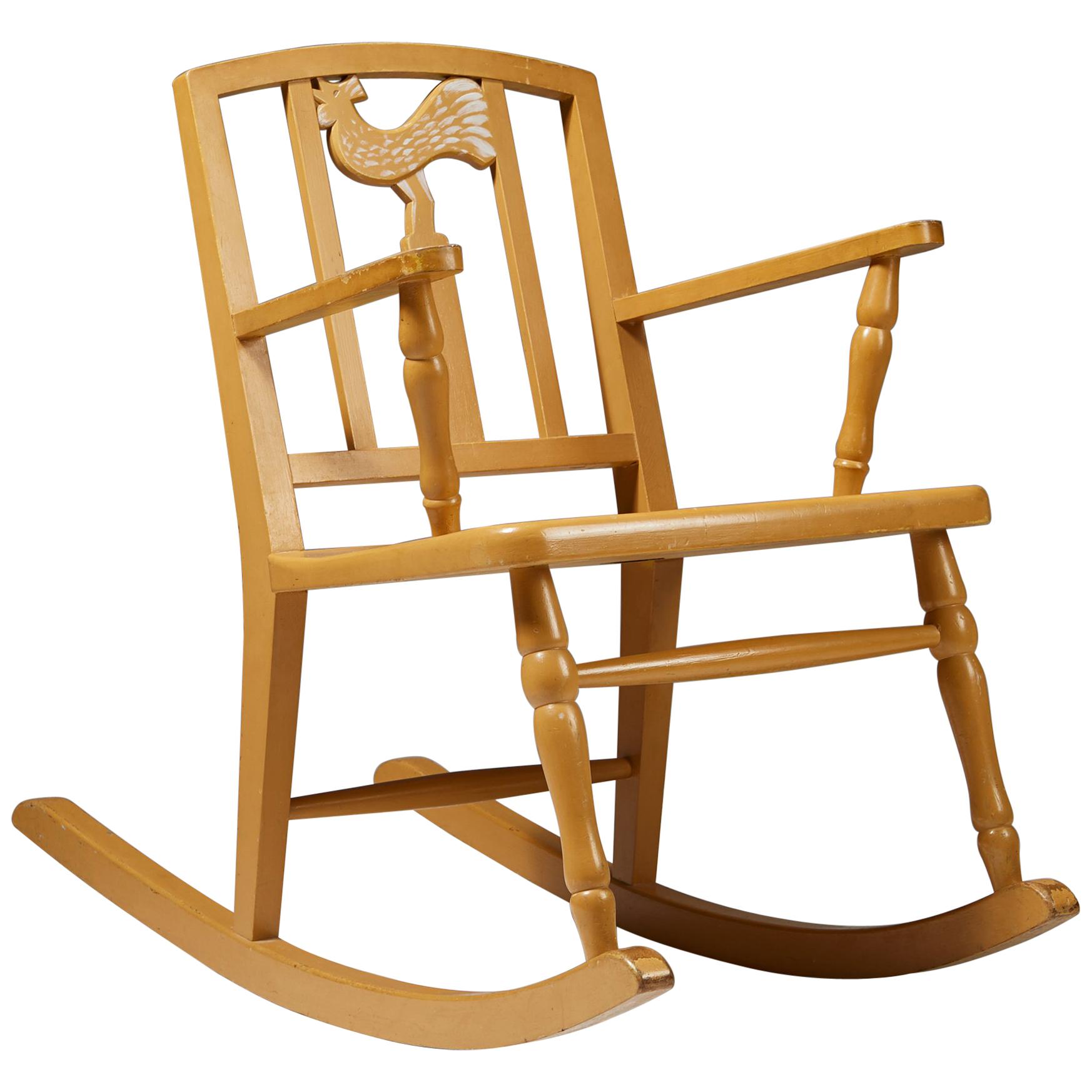 Children’s Rocking Chair by Carl Hörvik for Nordiska Kompaniet, Sweden, 1923