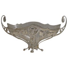 WMF Silver Plated Centrepiece / Bowl, Original Crystal Liner, circa 1900