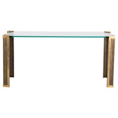 Peter Ghyczy Solid Brass Console, 1970s Netherlands